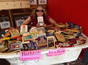 Erica with the bathtub