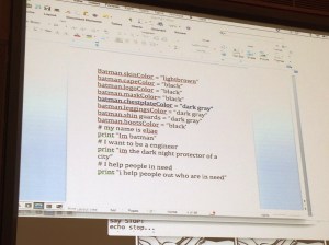 Table 3 batman on screen