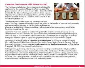 Cupertino Scene June announcment of search with all names