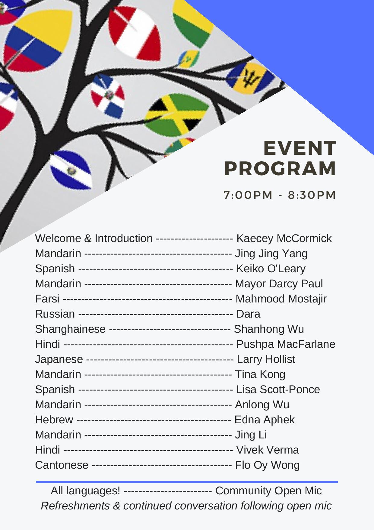 Multilingual Poetry &amp; Prose 5-10-18 Program-page-002